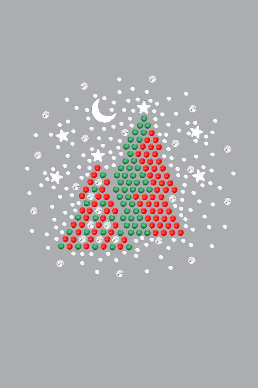 Red & Green Christmas Trees with Austrian crystal Snowflakes - Bandana - Image 15