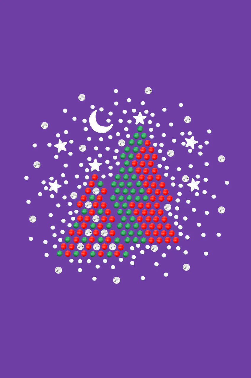 Red & Green Christmas Trees with Austrian crystal Snowflakes - Bandana - Image 4