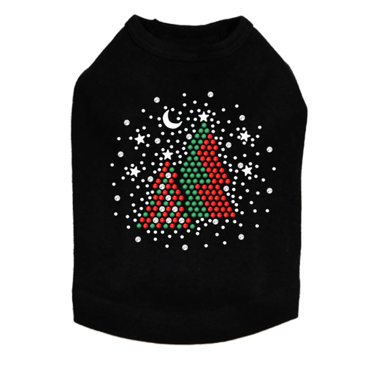 Red & Green Christmas Trees with Snowflakes - Dog Tank - Image 4
