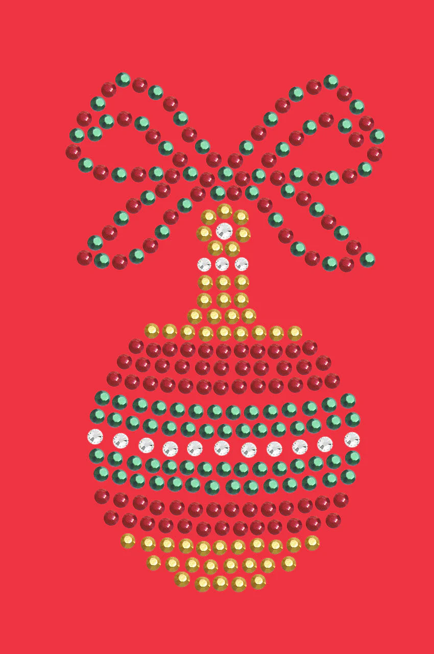 Red, Green, & Gold Christmas Ornament - Bandana - Image 10