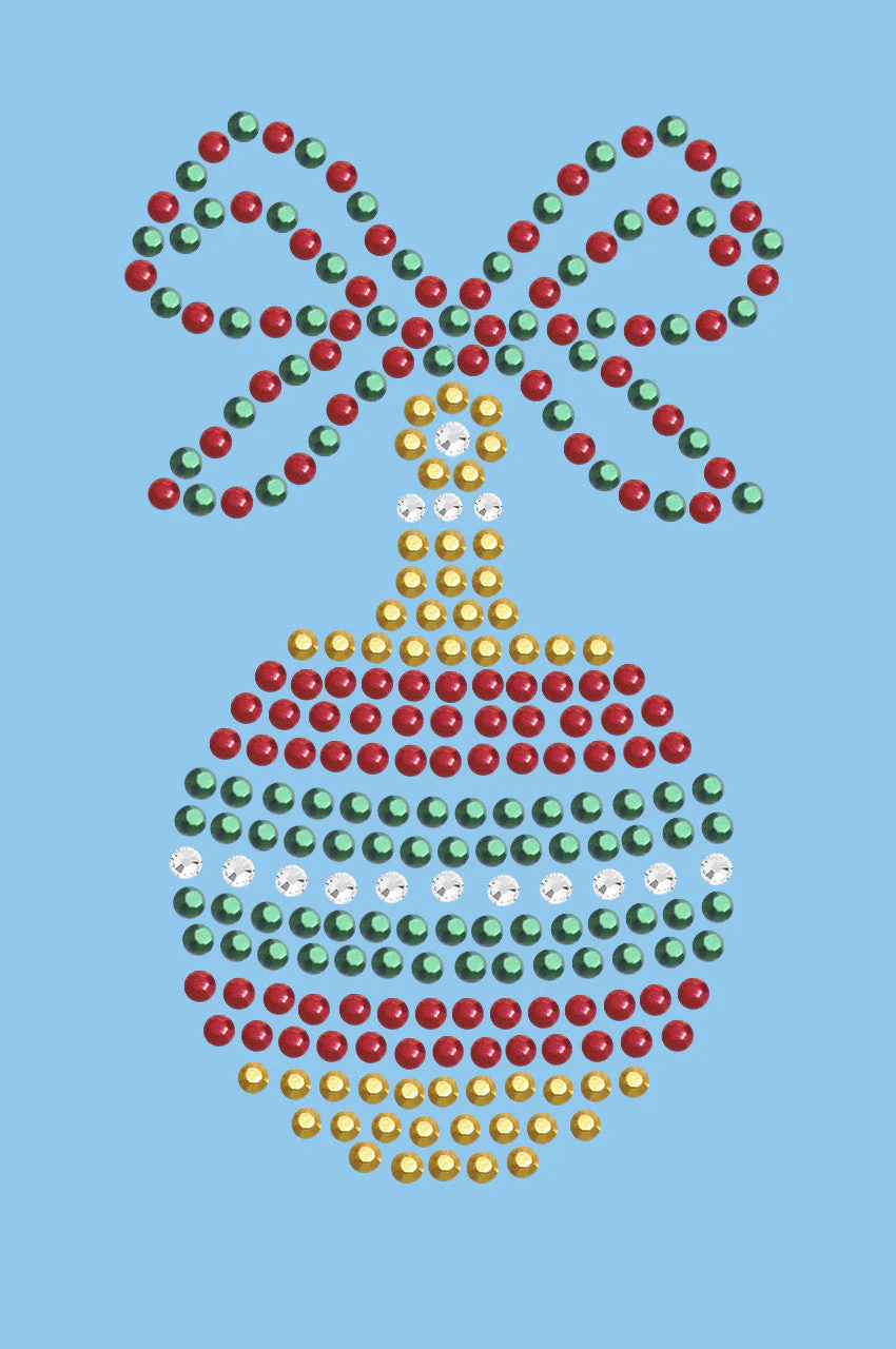 Red, Green, & Gold Christmas Ornament - Bandana - Image 8