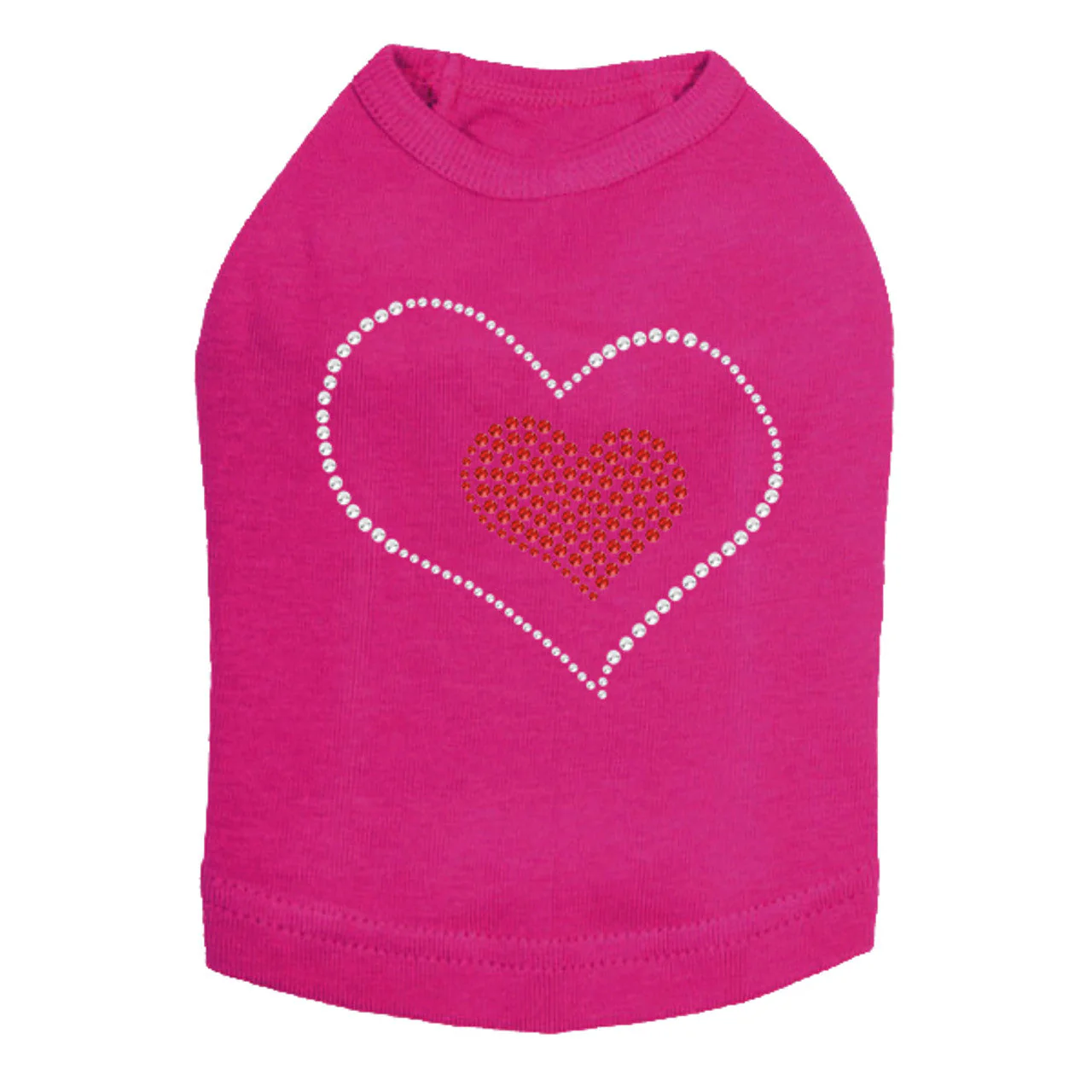 Red Heart Inside Heart - Dog Tank - Image 8
