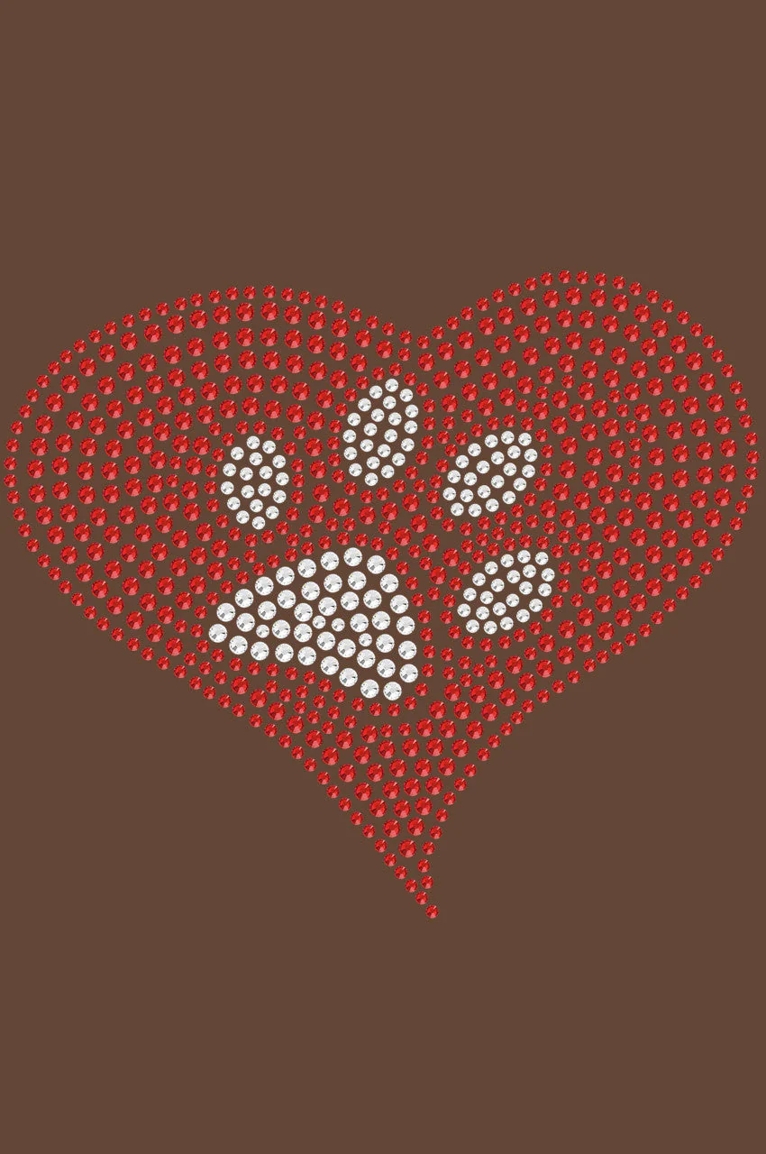 Red Heart with Paw 2 Bandanna - Image 11