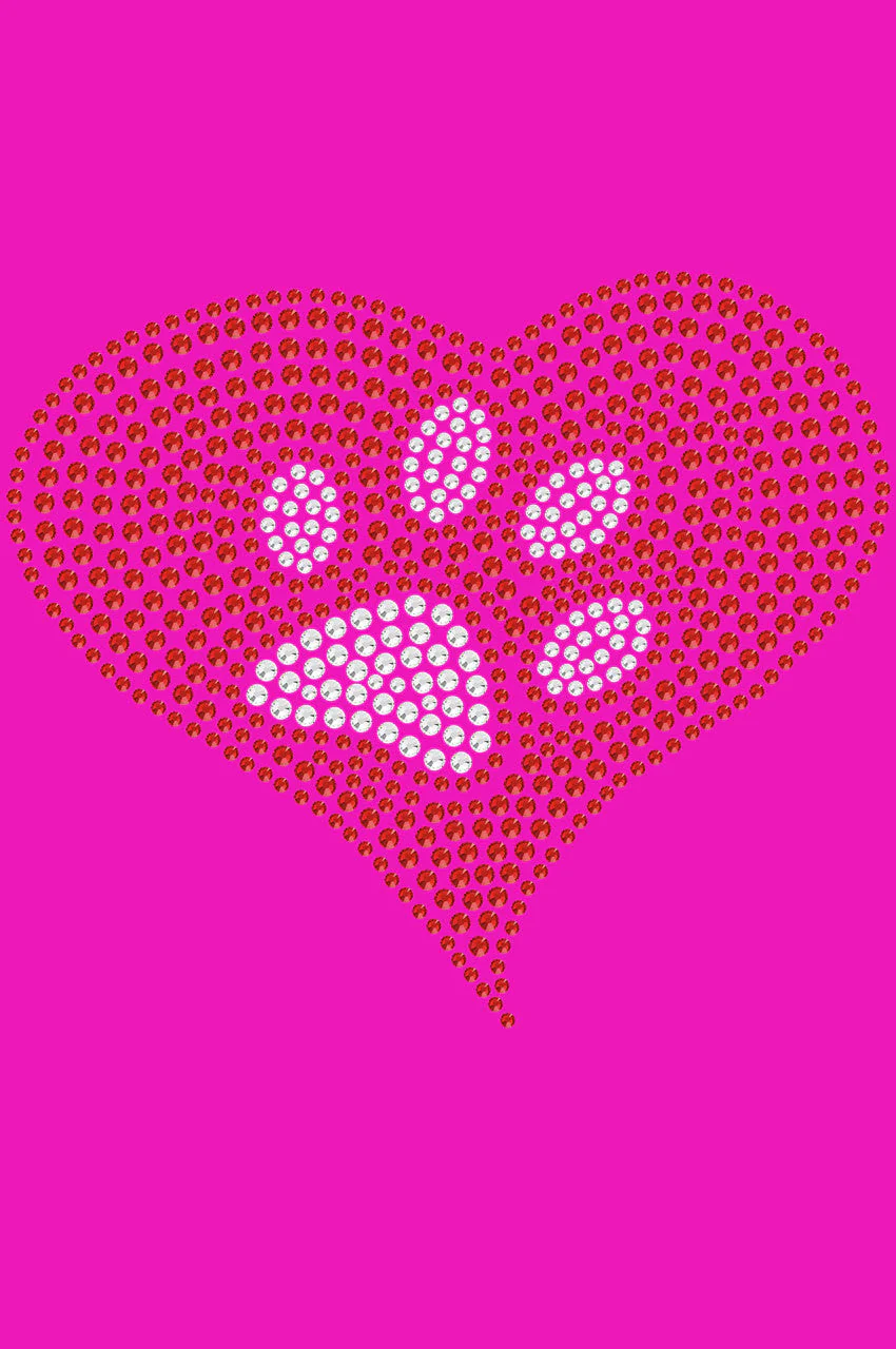 Red Heart with Paw 2 Bandanna - Image 16