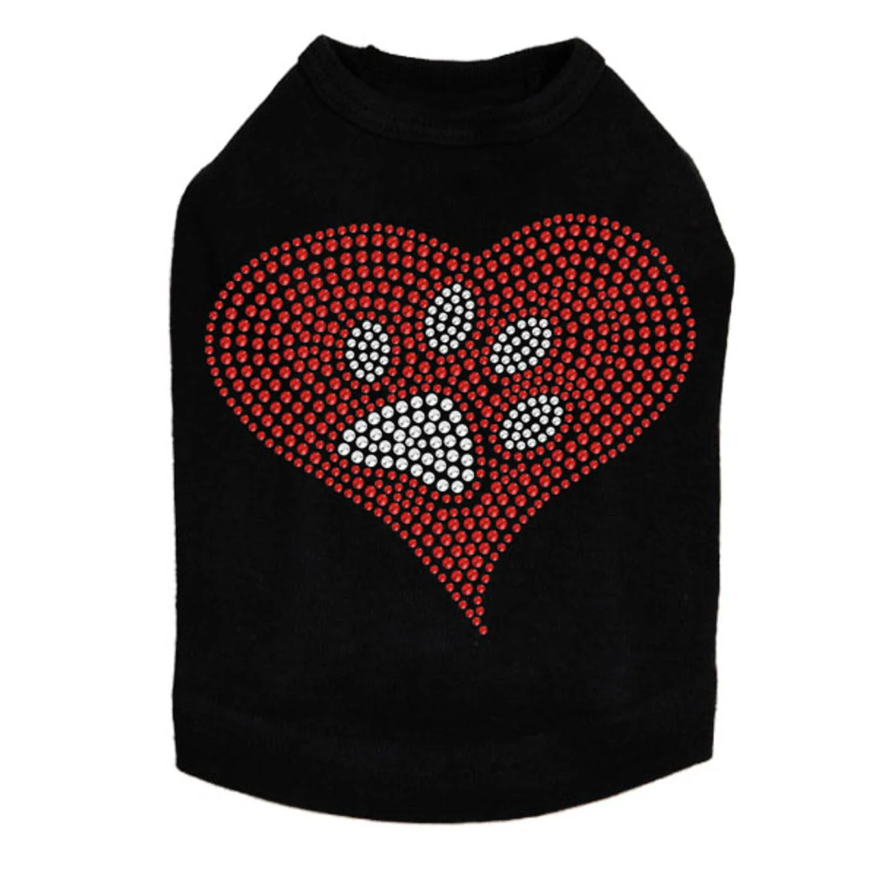 Red Heart with Paw 2 - Dog Tank - Image 11