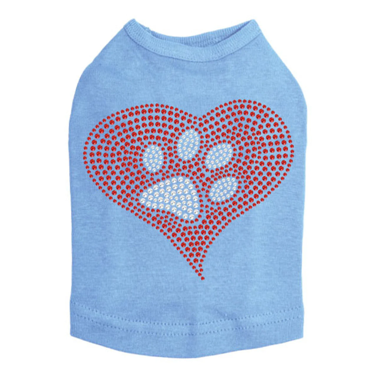 Red Heart with Paw 2 - Dog Tank - Image 9