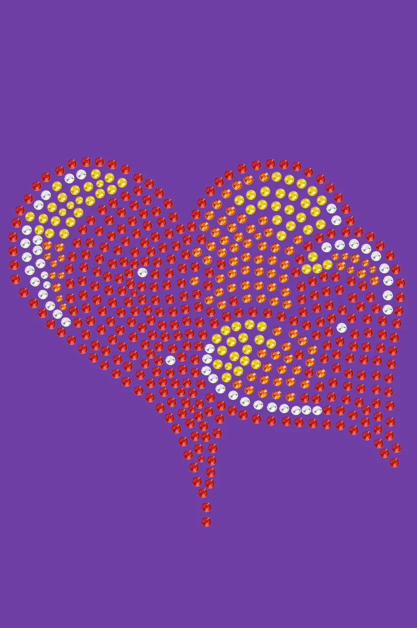 Red, Orange & Yellow Hearts Bandanna - Image 4
