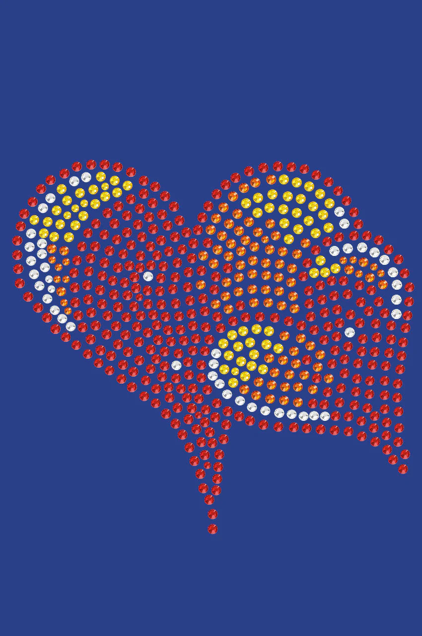 Red, Orange & Yellow Hearts Bandanna - Image 9