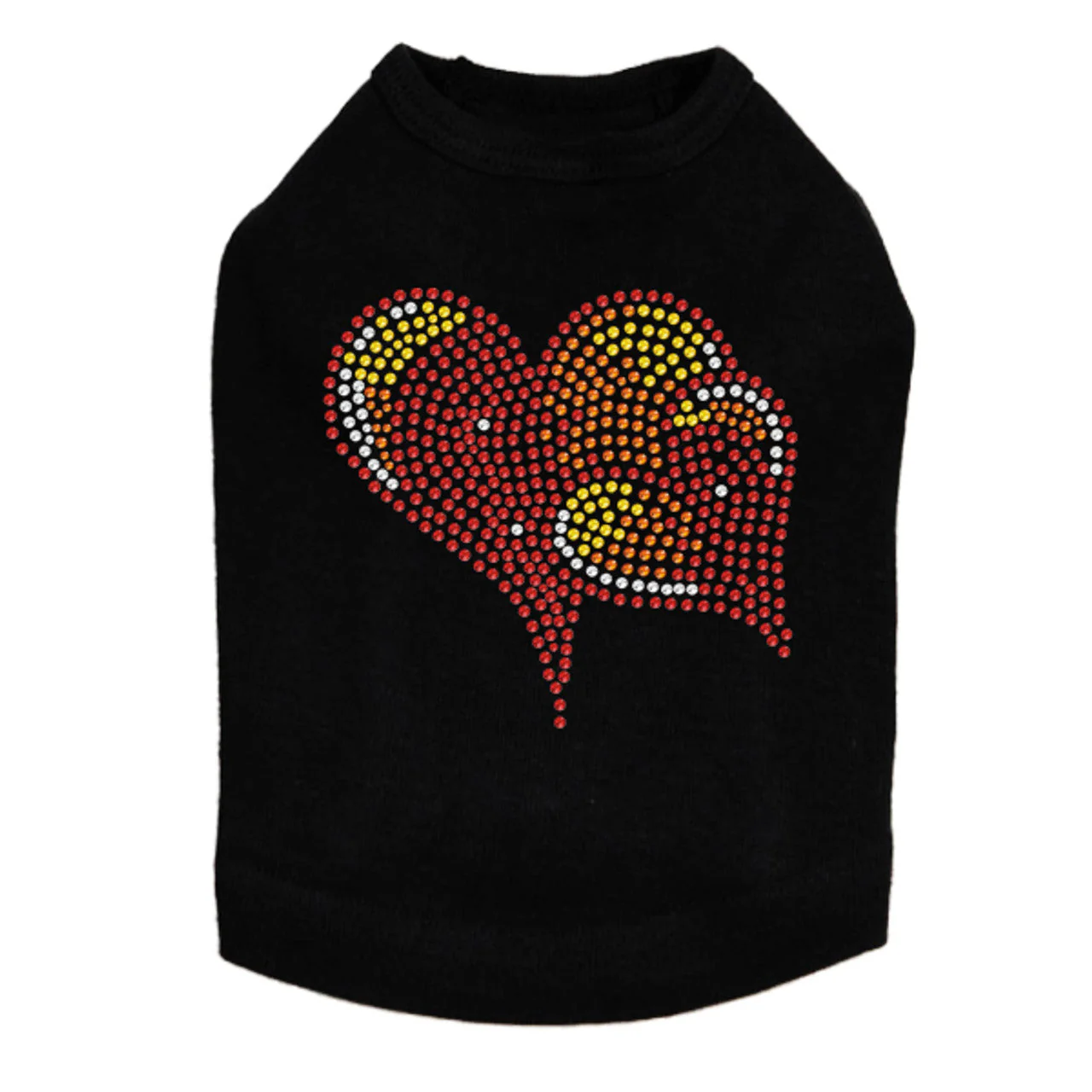 Red, Orange & Yellow Hearts - Dog Tank - Image 14