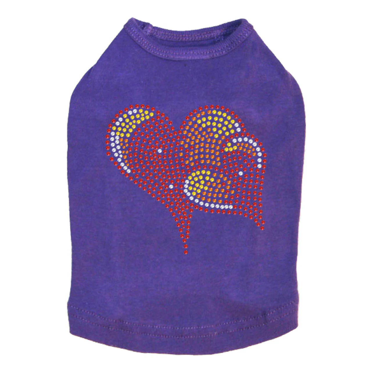 Red, Orange & Yellow Hearts - Dog Tank - Image 8