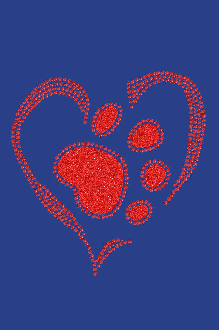 Red Paw Heart - Bandanna - Image 3