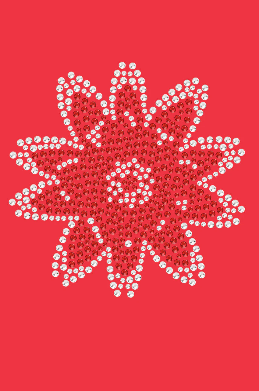 Red Rhinestone Flower - Bandanna - Image 6