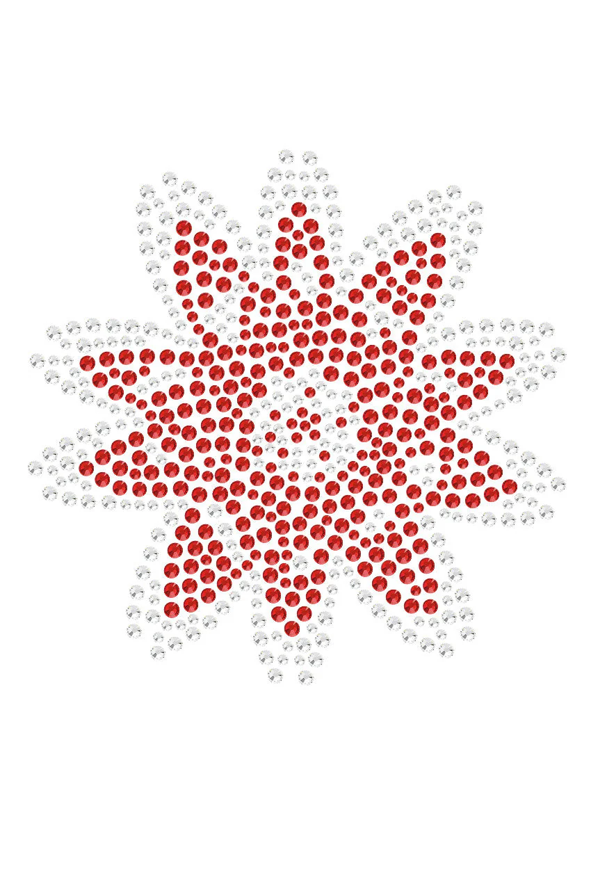 Red Rhinestone Flower - Bandanna - Image 7
