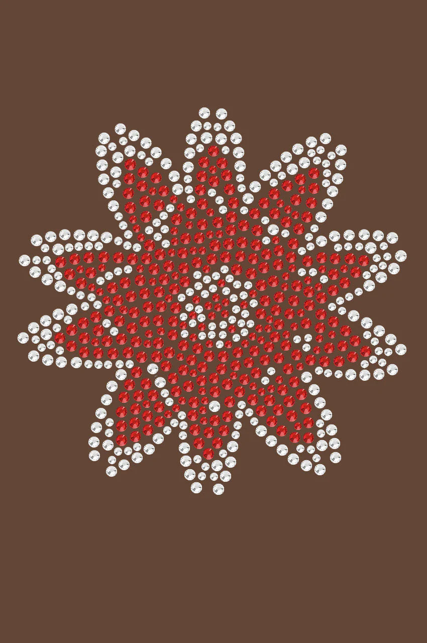 Red Rhinestone Flower - Bandanna - Image 9