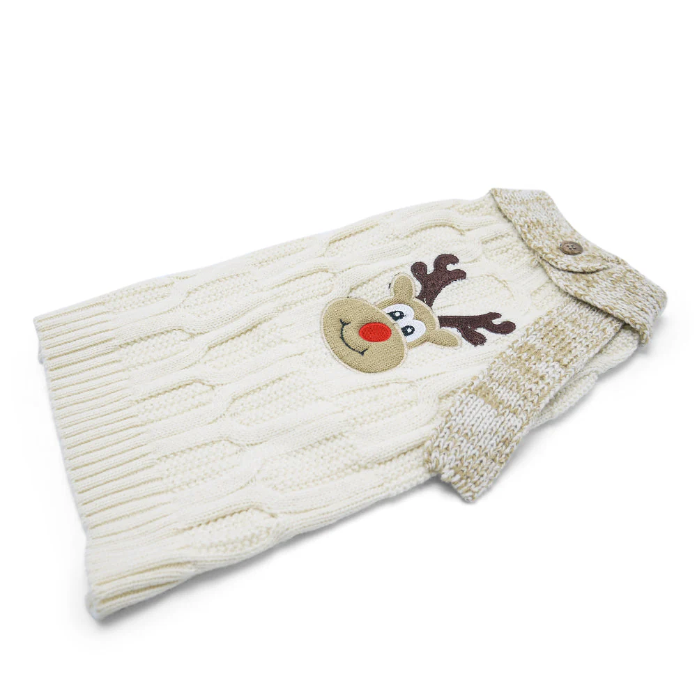 Reindeer Scarf Sweater - Image 4