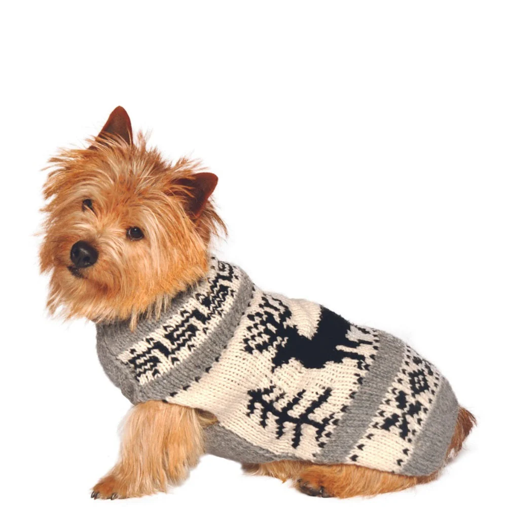 Reindeer Shawl Dog Sweater - Image 2
