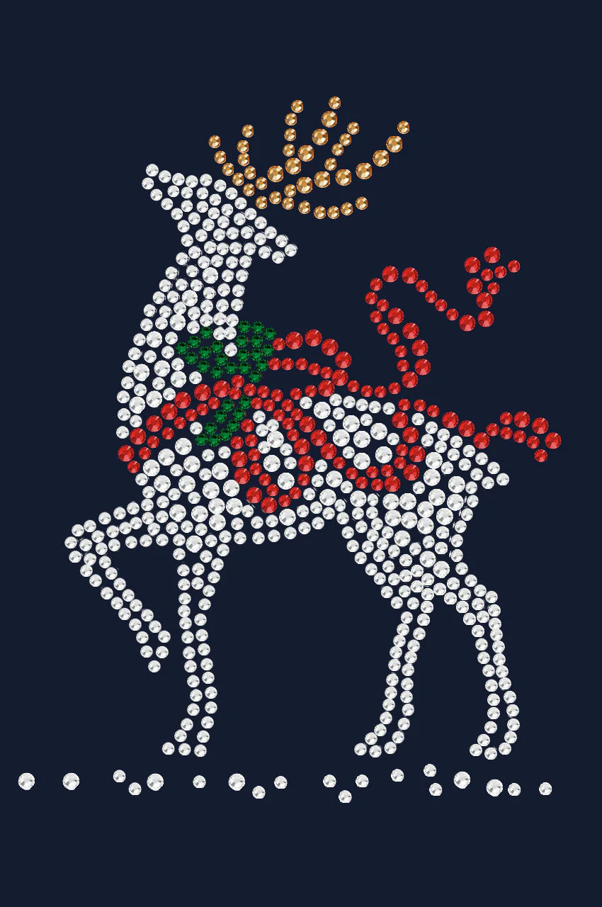 Reindeer with Red Bow - Bandana - Image 2
