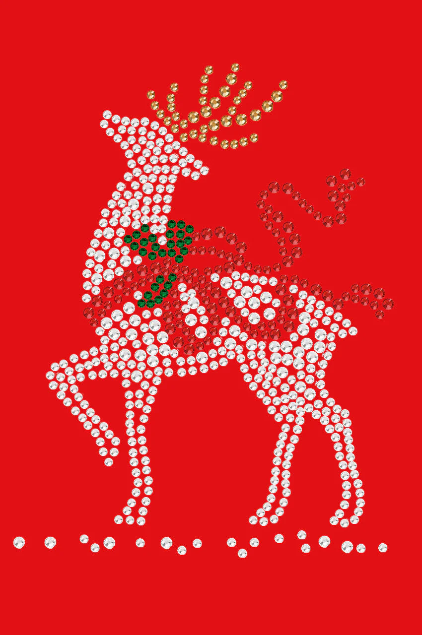 Reindeer with Red Bow - Women's Tee - Image 2