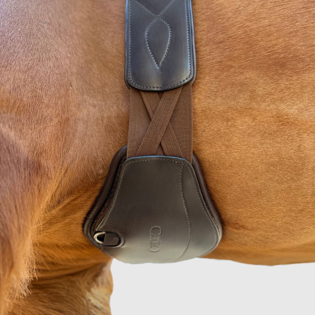 Removable Leather Pads for Pressure Relief Comfort Long Girth - Image 3