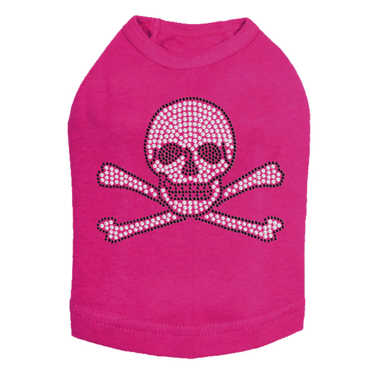 Rhinestone Skull - Dog Tank - Image 3