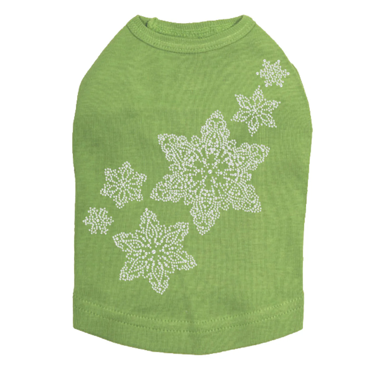 Rhinestone Snowflakes - Dog Tank - Image 5