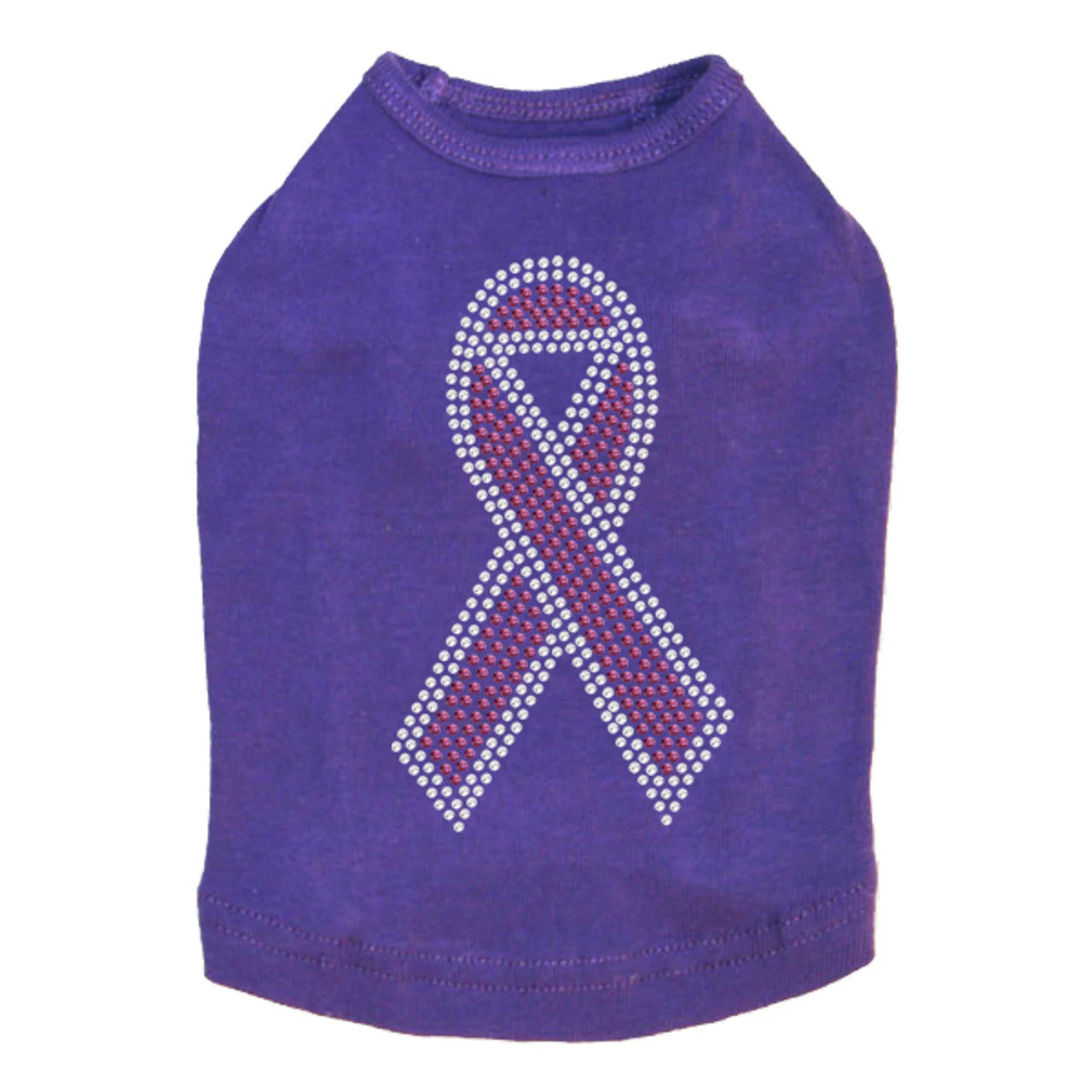 Ribbon (Pink with Clear Rhinestones) - Dog Tank - Image 7