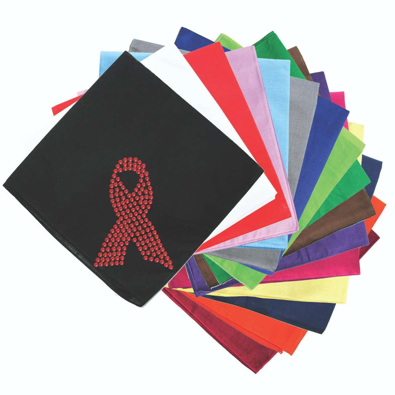 Ribbon (Red Rhinestones) - Bandanna - Image 2