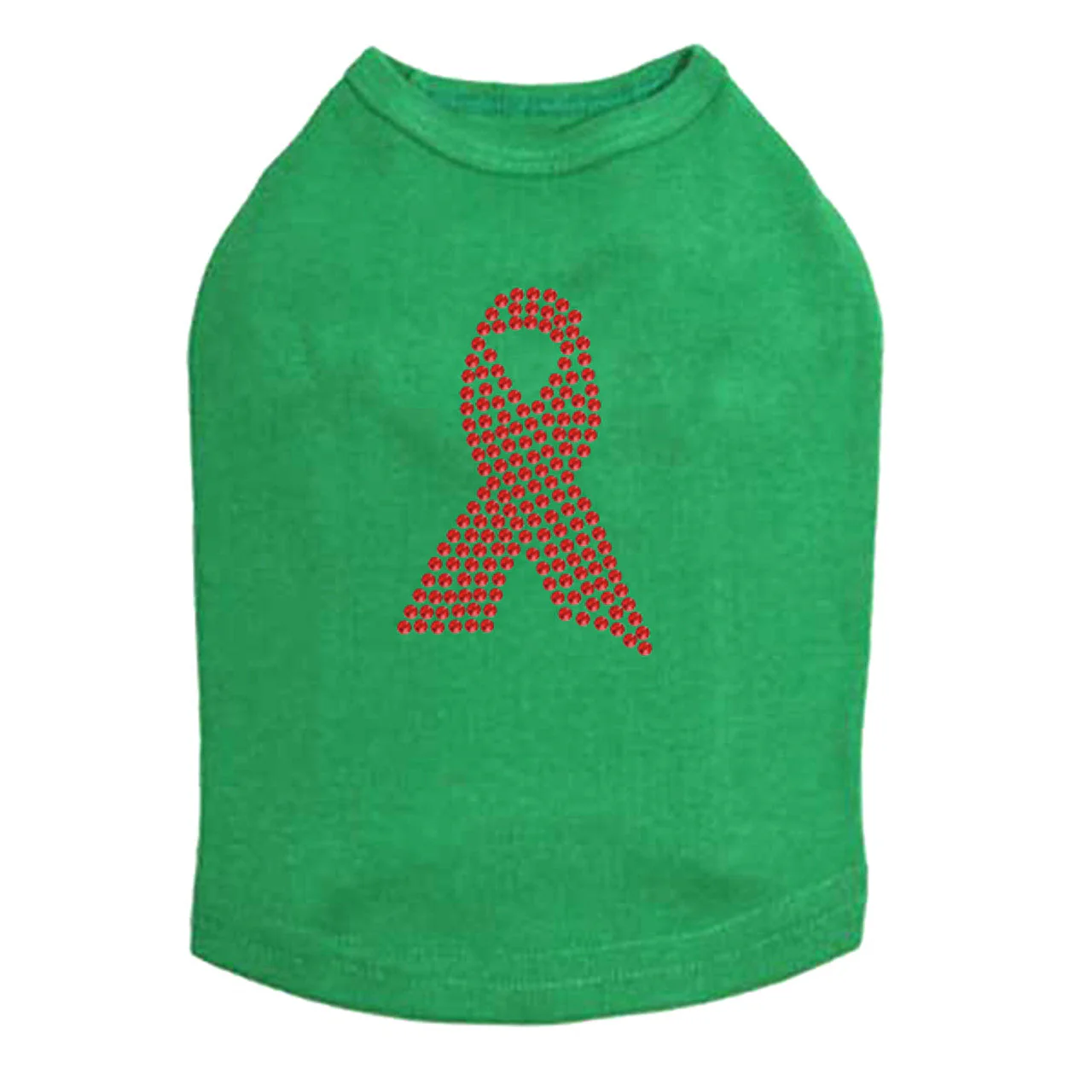 Ribbon (Red Rhinestones) - Dog Tank - Image 15
