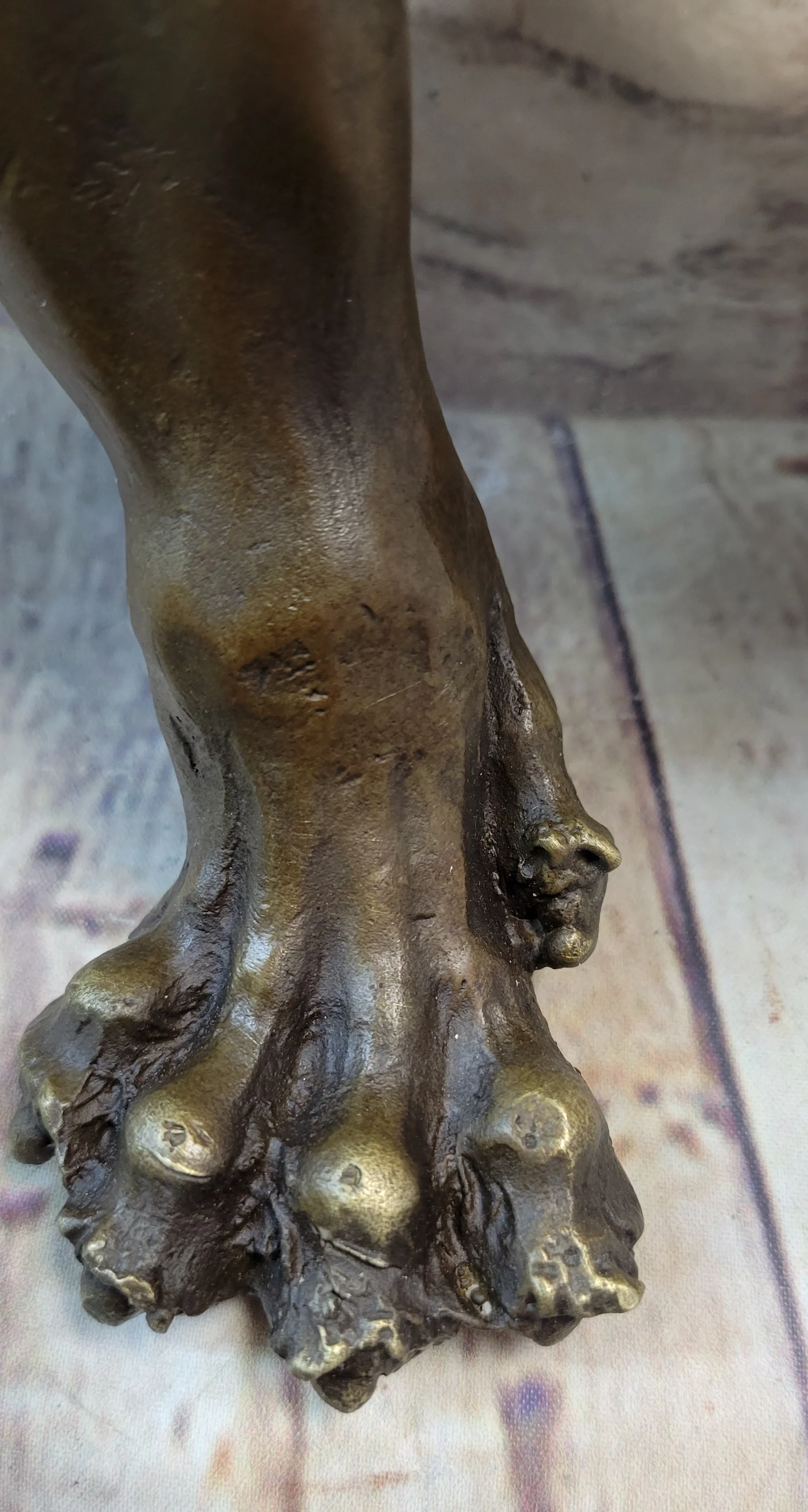 Roaring Guardian Lion Bronze Metal Figurine Sculpture Statue Signed Art Decor - Image 7