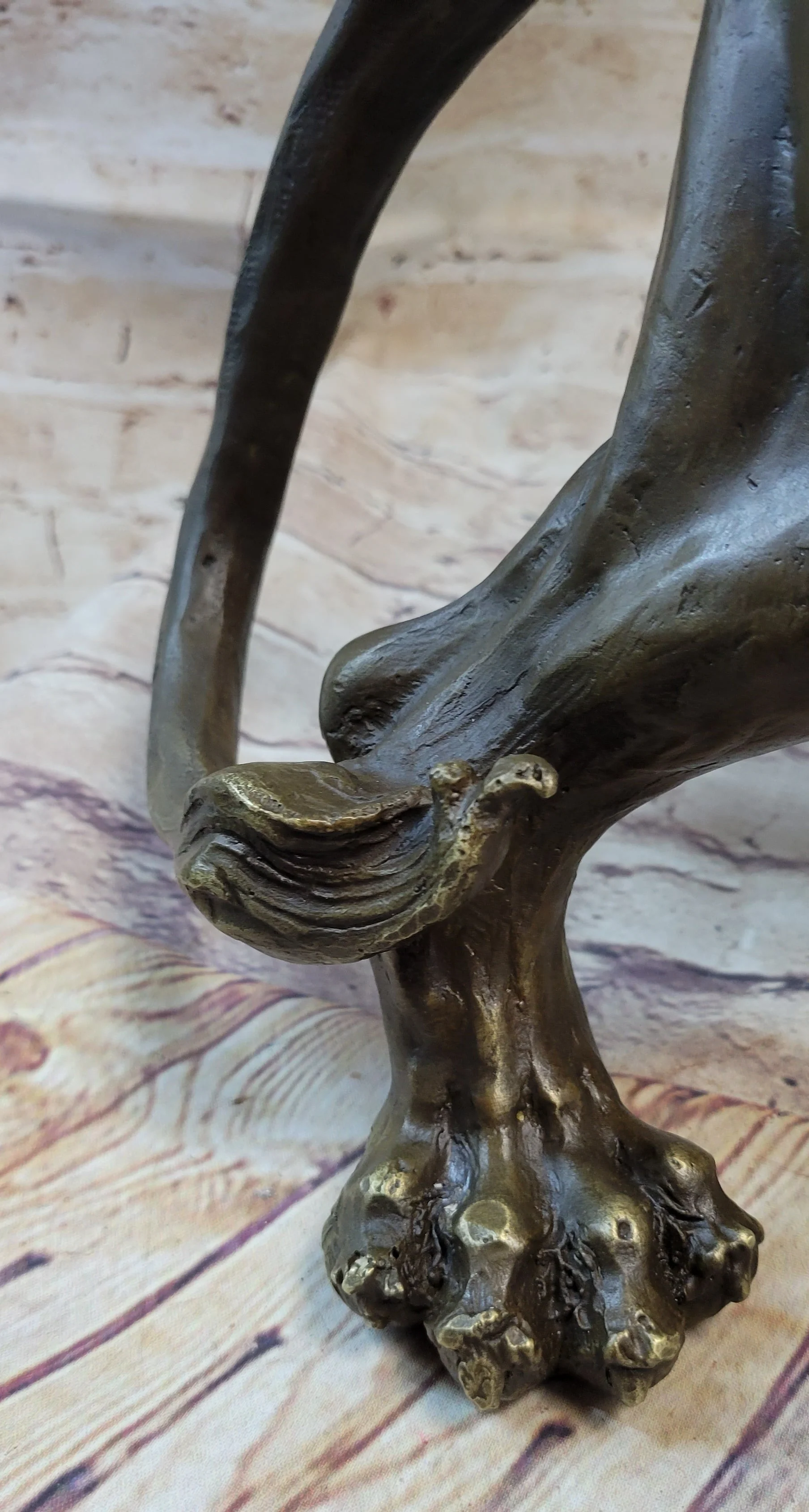 Roaring Guardian Lion Bronze Metal Figurine Sculpture Statue Signed Art Decor - Image 9