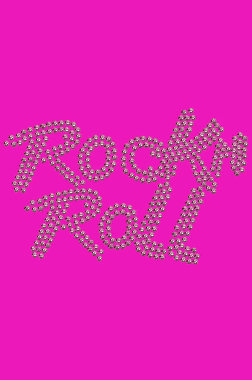 Rock n Roll (Pink Rhinestuds) - Bandanna - Image 7