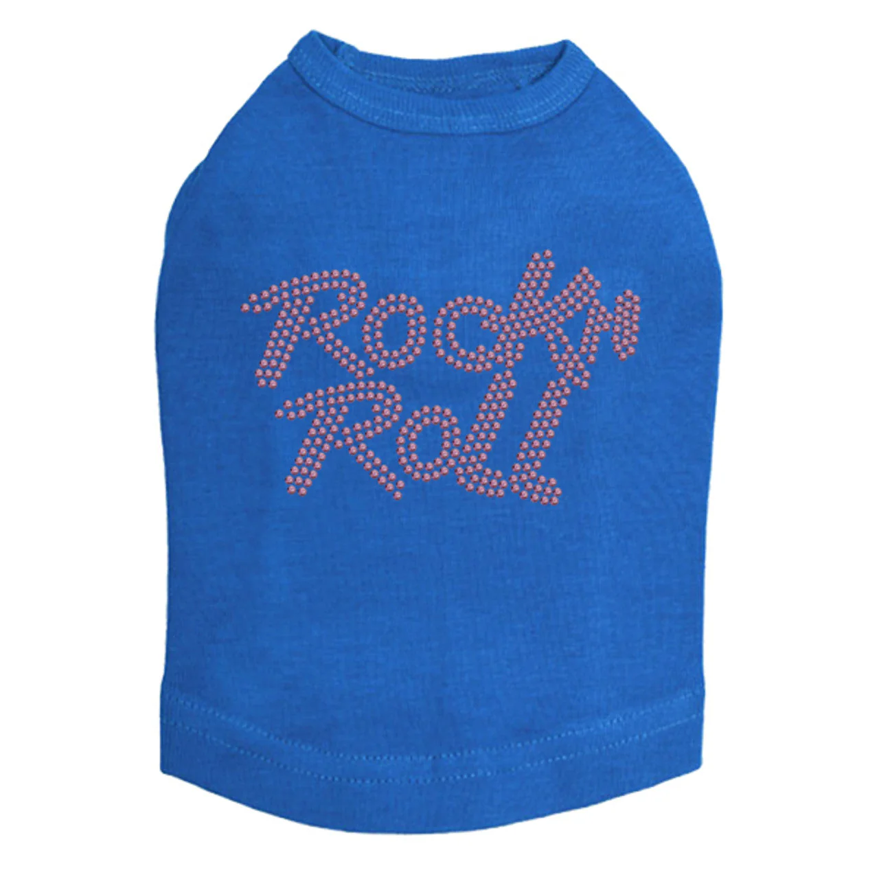 Rock n Roll (Pink Rhinestuds) - Dog Tank - Image 10