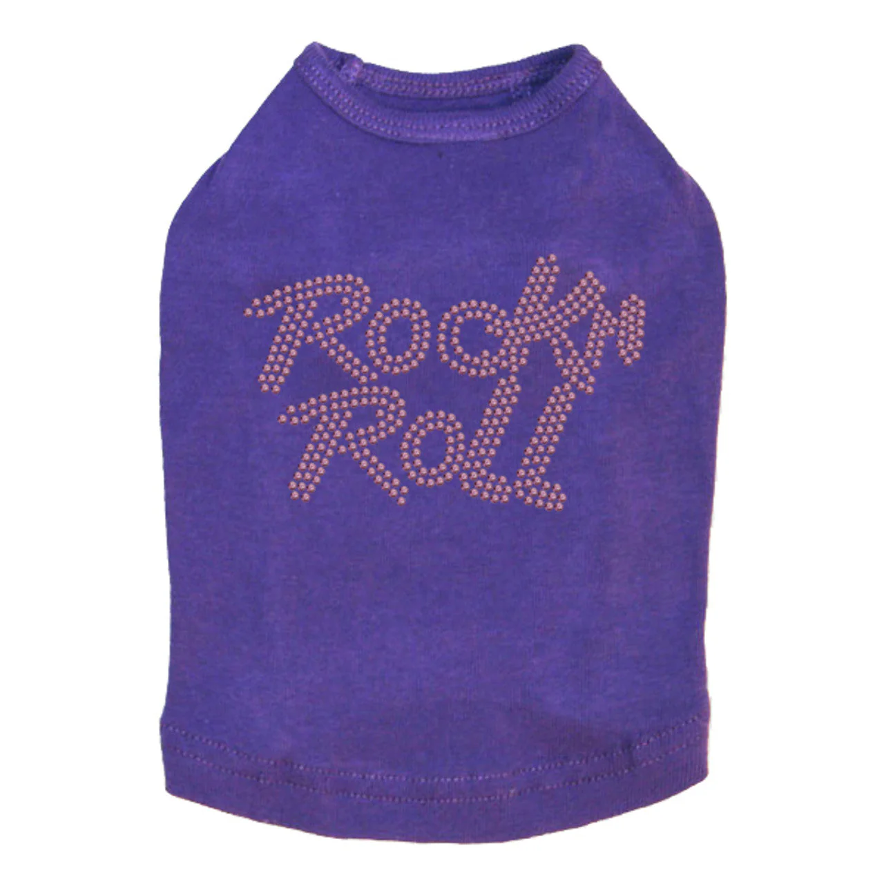 Rock n Roll (Pink Rhinestuds) - Dog Tank - Image 8