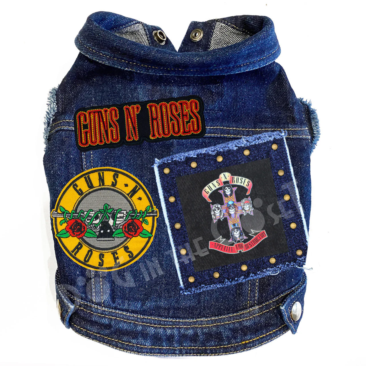Rock Star - Guns N' Roses - Appetite for Destruction Denim Dog Jacket - Image 5
