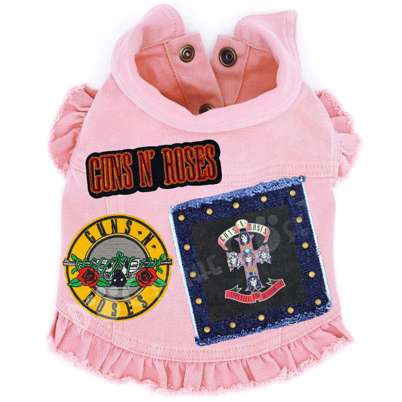 Rock Star - Guns N' Roses - Appetite for Destruction Denim Dog Jacket - Image 7