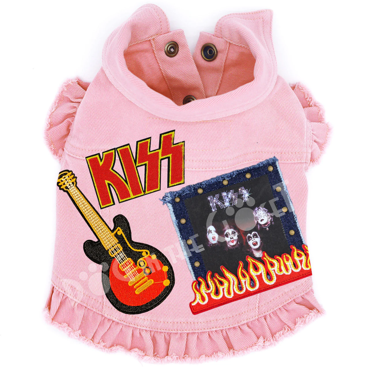 Rock Star - Kiss - Denim Dog Jacket - Image 3