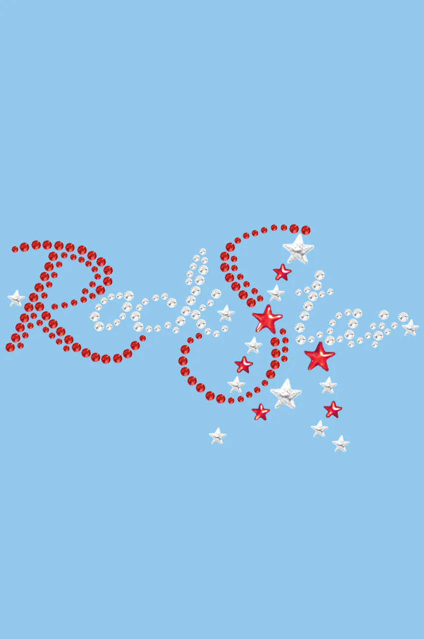 Rock Star (Red Austrian crystal Rhinestones) - Bandanna - Image 6