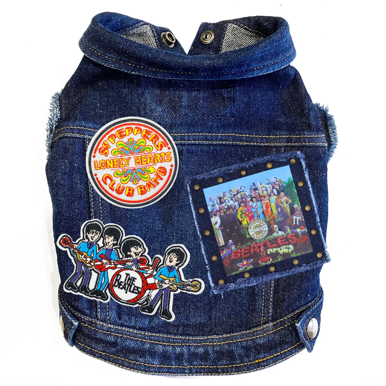 Rock Star (The Beatles) Sgt. Pepper Denim Dog Jacket - Image 2