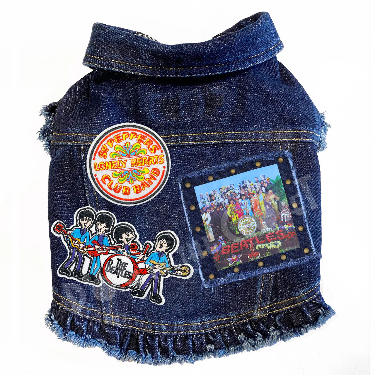 Rock Star (The Beatles) Sgt. Pepper Denim Dog Jacket - Image 6