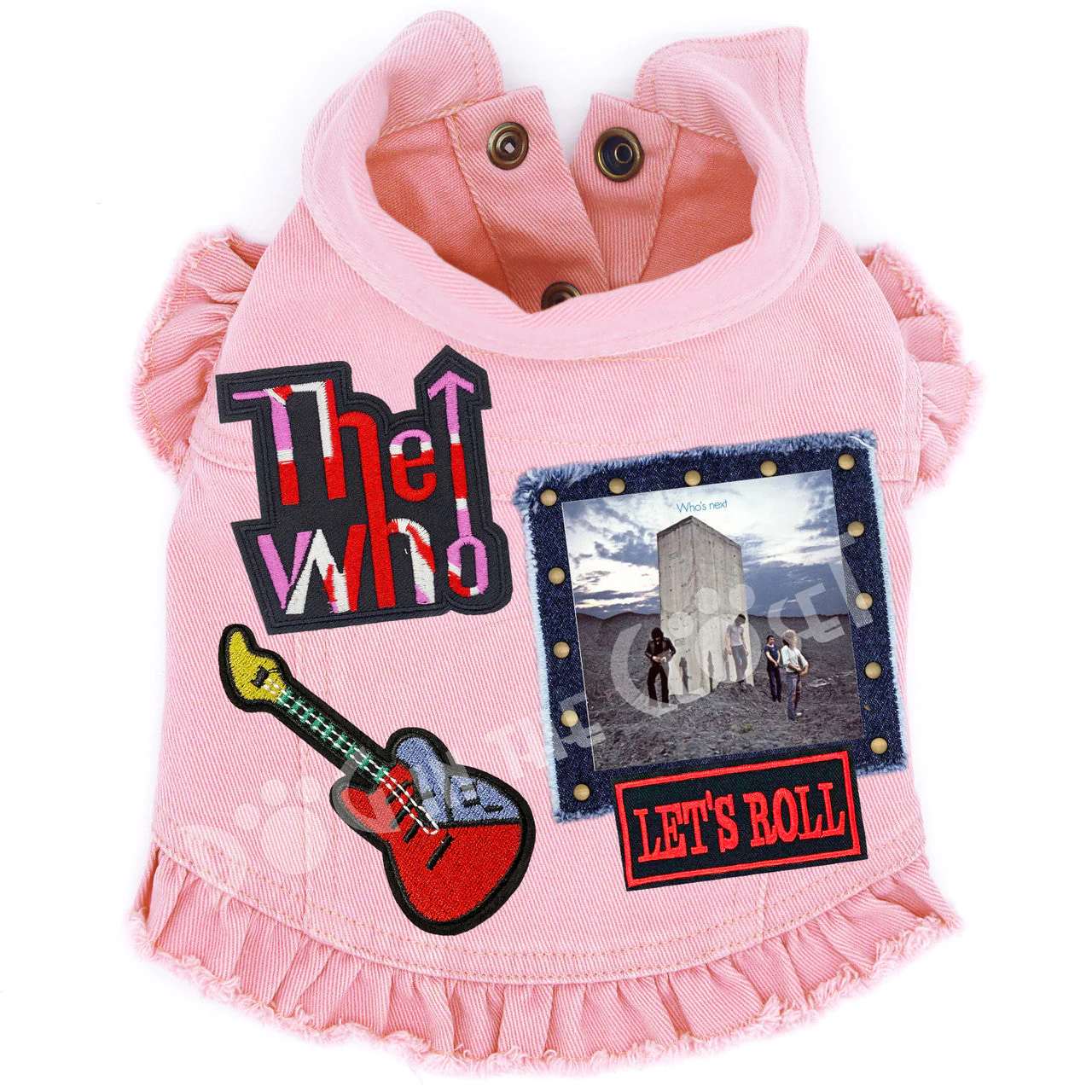 Rock Star - The Who -Who's Next Denim Dog Jacket - Image 7