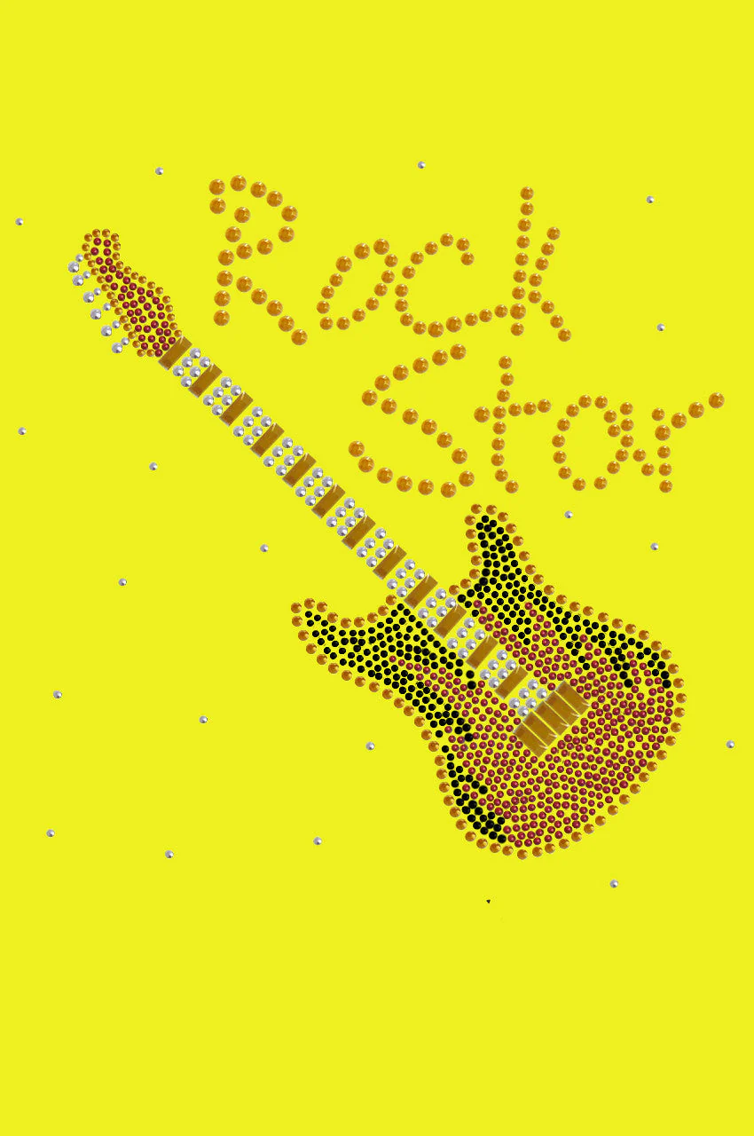Rock Star with Red & Gold Guitar - Bandanna - Image 15