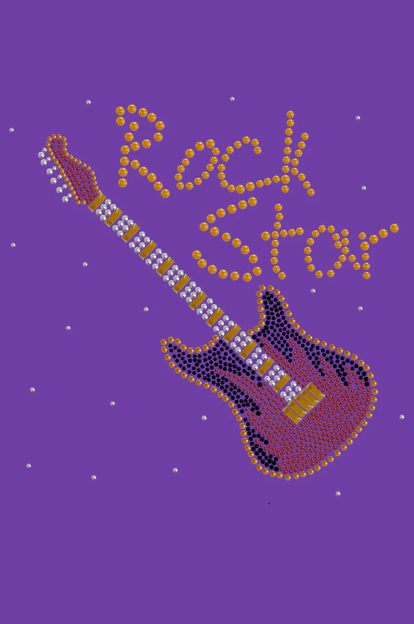 Rock Star with Red & Gold Guitar - Bandanna - Image 17
