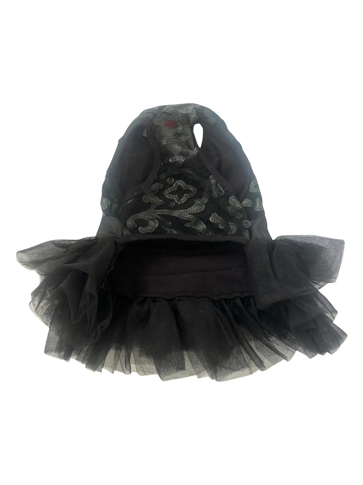 Rocker Appliqué Mesh Fufu Tutu, Black - Image 2