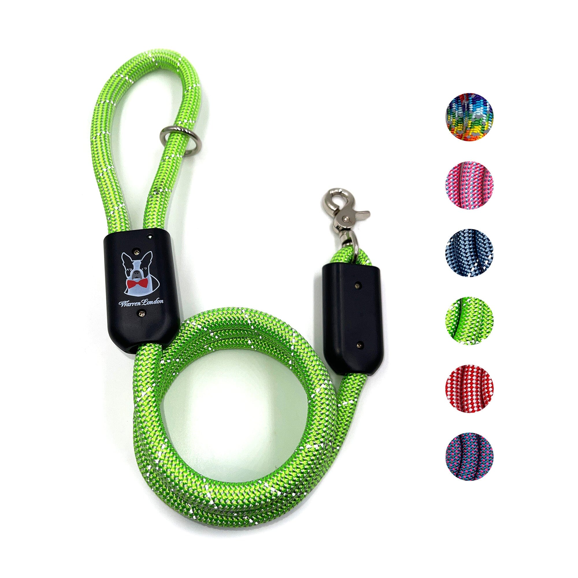 Rope Leash - Green Reflective - Image 9