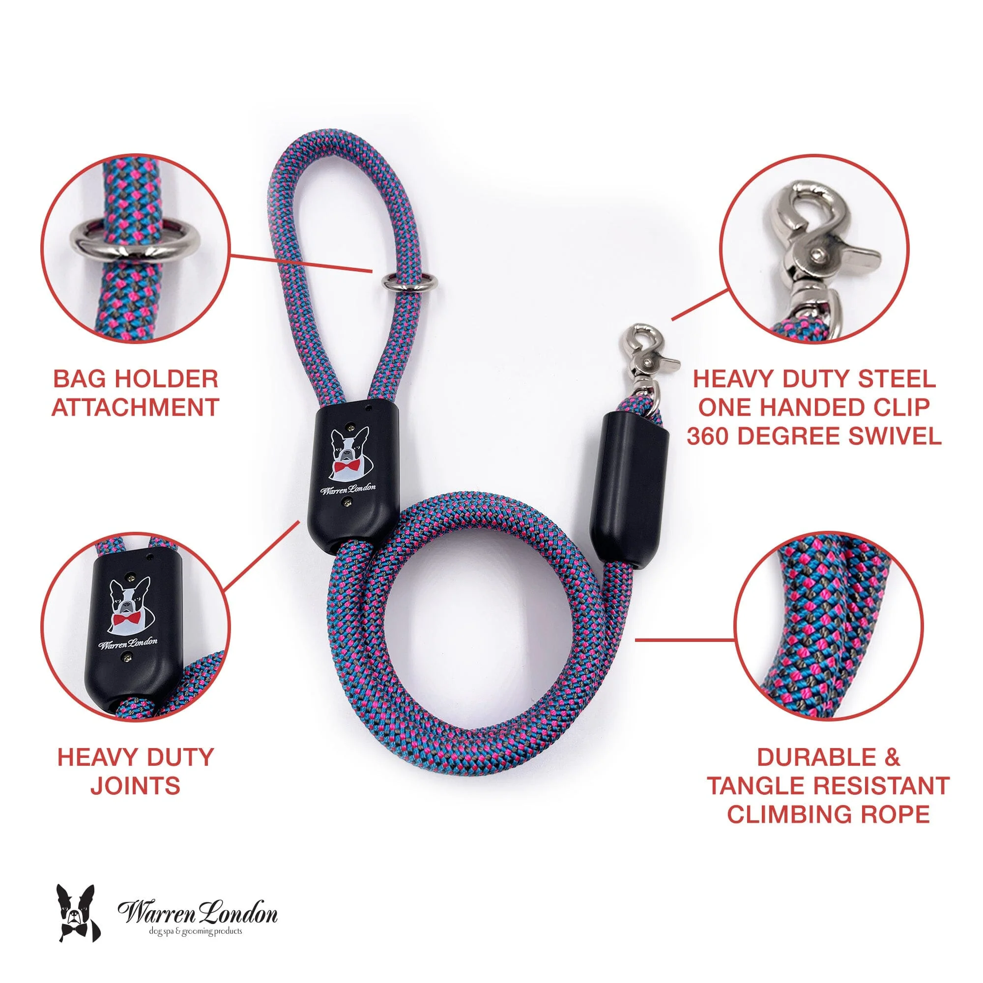 Rope Leash - Purple - Image 2