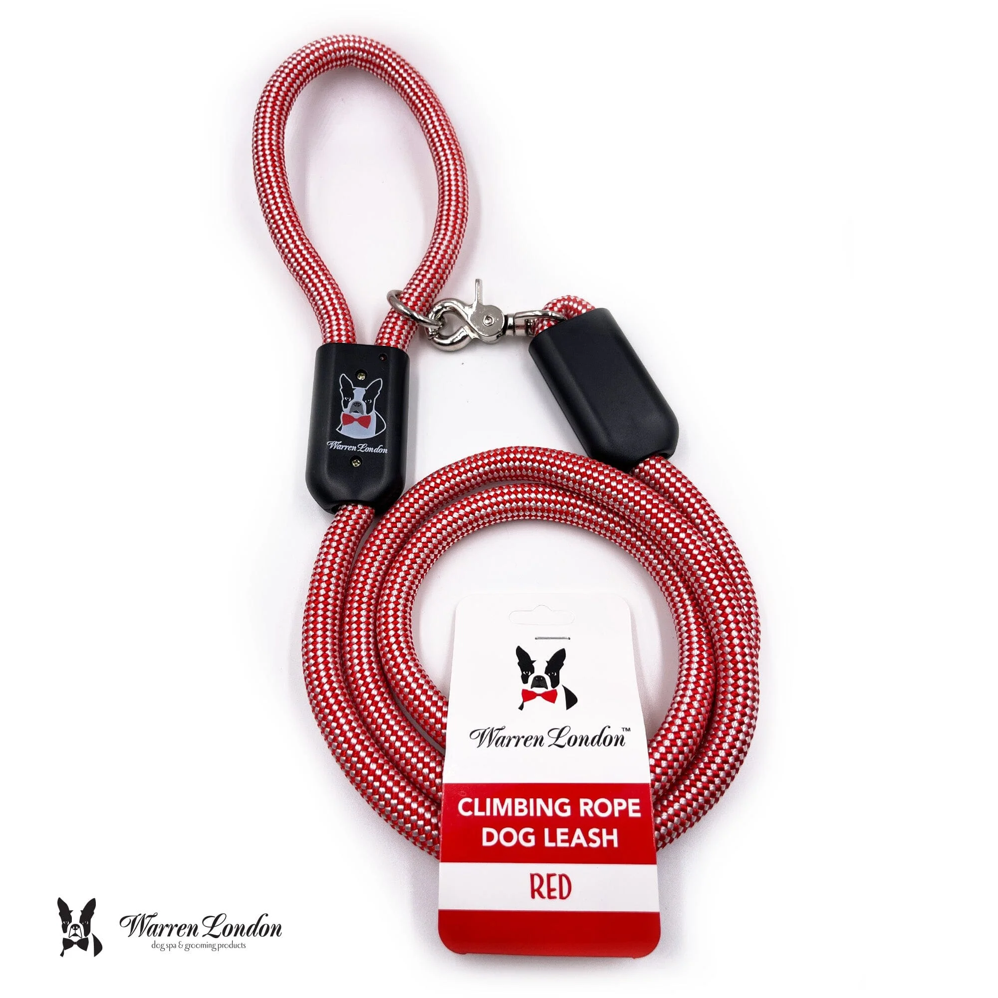 Rope Leash - Red/White - Image 7