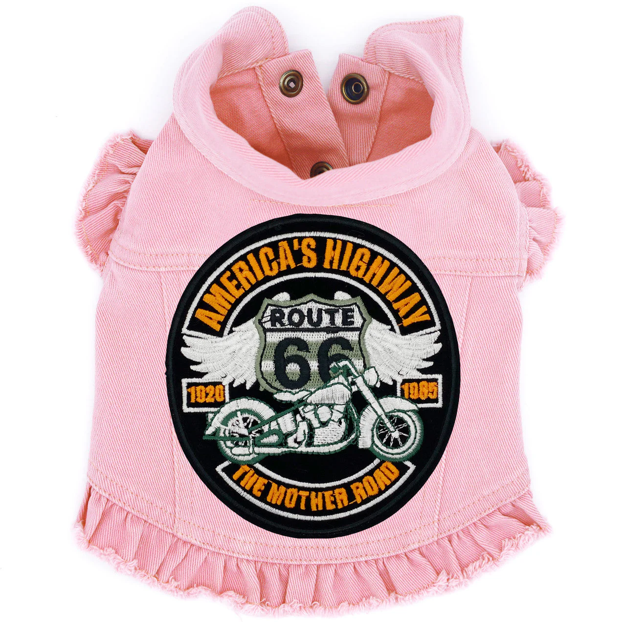 Route 66 - Denim Dog Jacket - Image 3