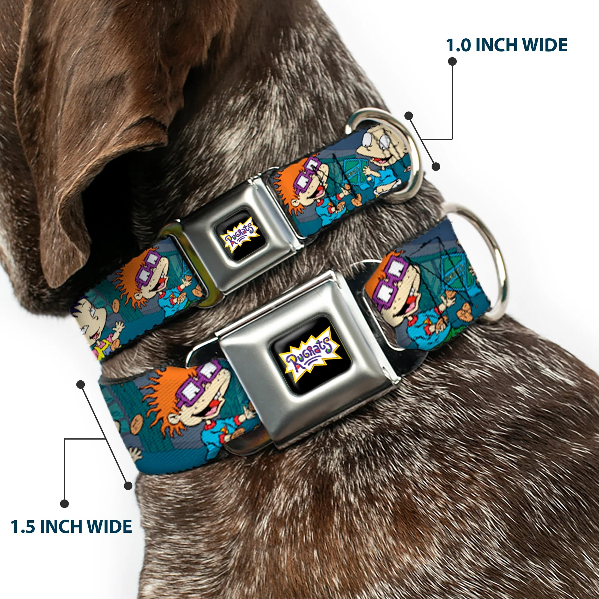 RUGRATS Logo Full Color Seatbelt Buckle Collar - Rugrats Cookie Scene - Image 2