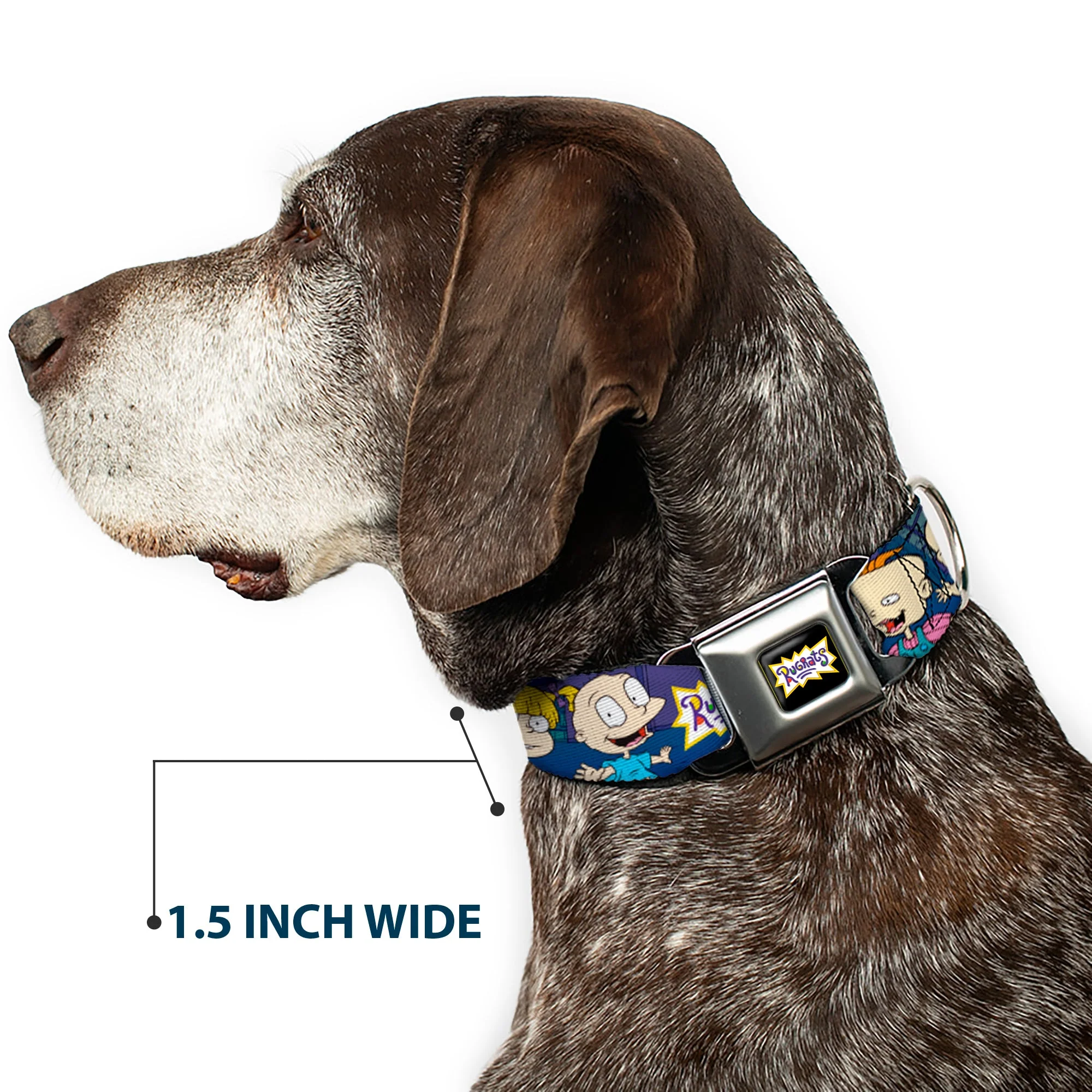 RUGRATS Logo Full Color Seatbelt Buckle Collar - RUGRATS Group Pose - Image 7