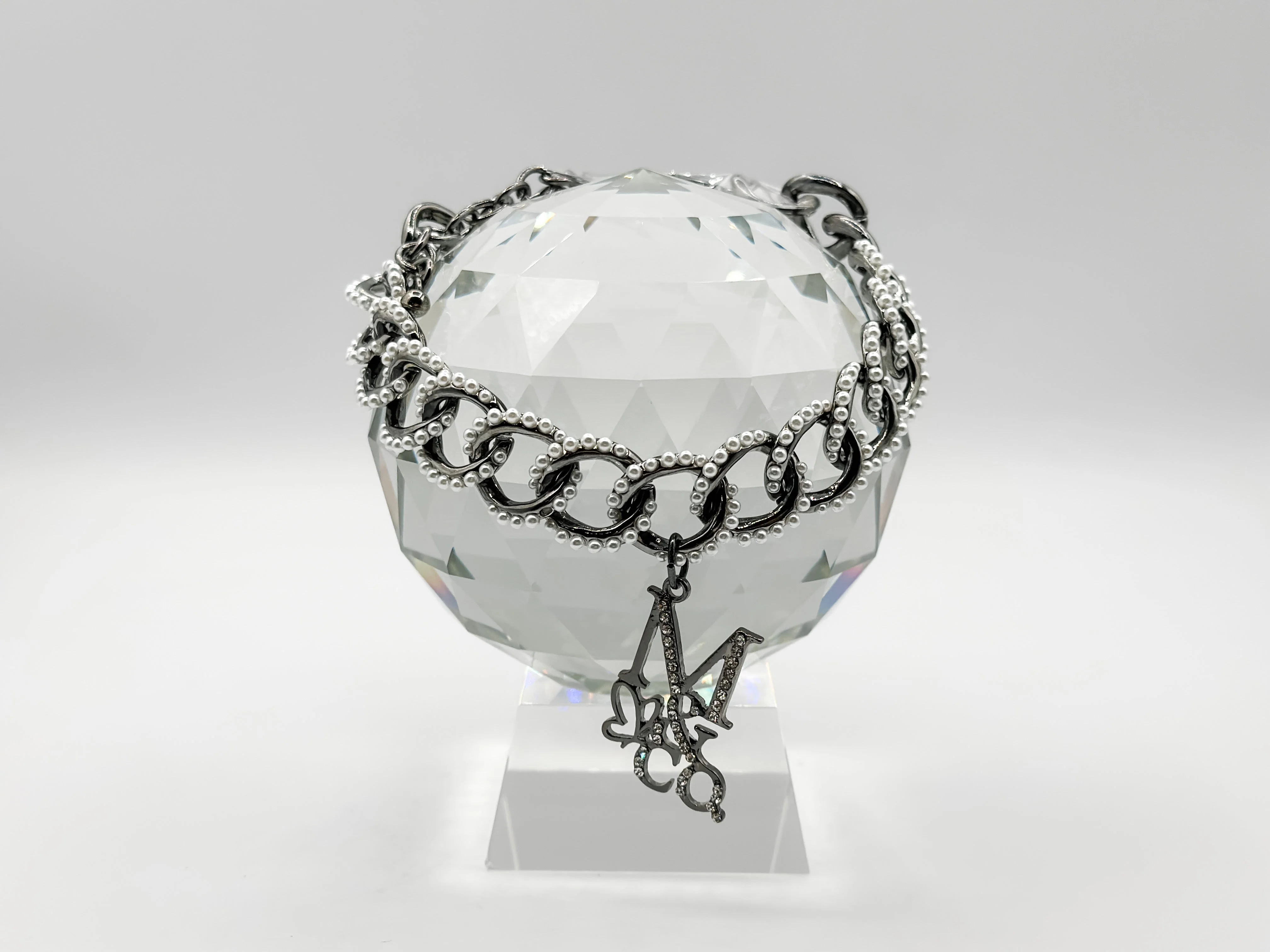 Runway Necklace: Seraphina (Gun Metal Finish)